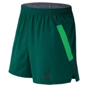 New Balance 5in Woven Run Short Green V32y4626